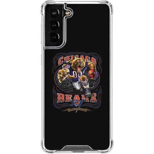 Liquid Blue NFL Chicago Bears Running Back Galaxy S21 FE Clear Case