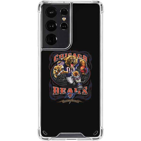 Liquid Blue NFL Chicago Bears Running Back Galaxy S21 Ultra 5G Clear Case