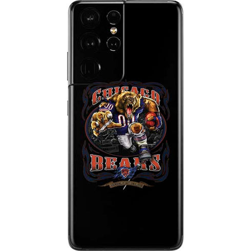 Liquid Blue NFL Chicago Bears Running Back Galaxy S21 Ultra 5G Skin