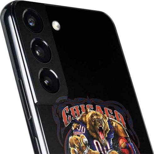 Liquid Blue NFL Chicago Bears Running Back Galaxy S22 Plus Skin