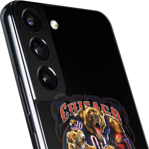 Liquid Blue NFL Chicago Bears Running Back Galaxy S22 Skin