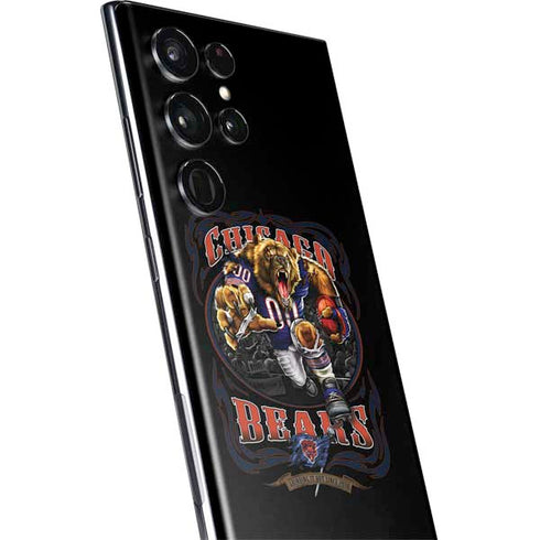 Liquid Blue NFL Chicago Bears Running Back Galaxy S22 Ultra Skin
