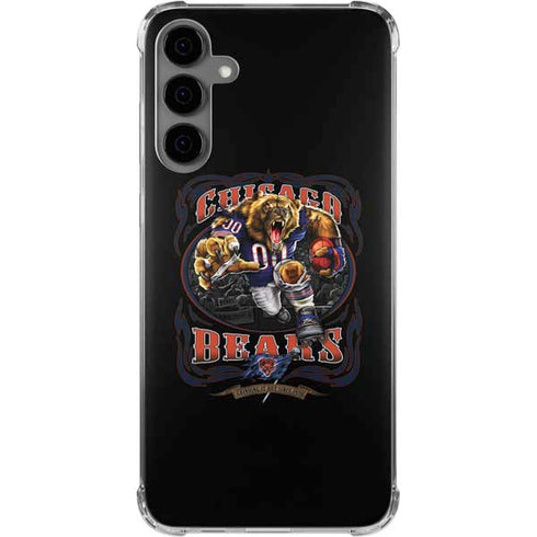 Liquid Blue NFL Chicago Bears Running Back Galaxy S24 Plus Clear Case