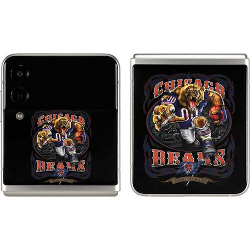 Liquid Blue NFL Chicago Bears Running Back Galaxy Z Flip3 5G Skin