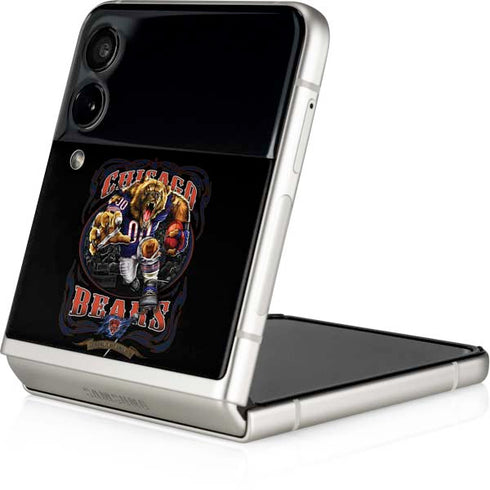 Liquid Blue NFL Chicago Bears Running Back Galaxy Z Flip3 5G Skin
