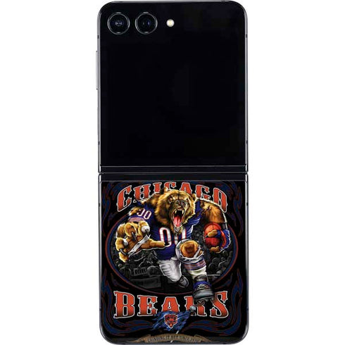 Liquid Blue NFL Chicago Bears Running Back Galaxy Z Flip5 5G Skin