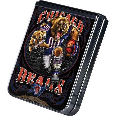 Liquid Blue NFL Chicago Bears Running Back Galaxy Z Flip5 5G Skin