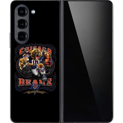 Liquid Blue NFL Chicago Bears Running Back Galaxy Z Fold5 5G Skin