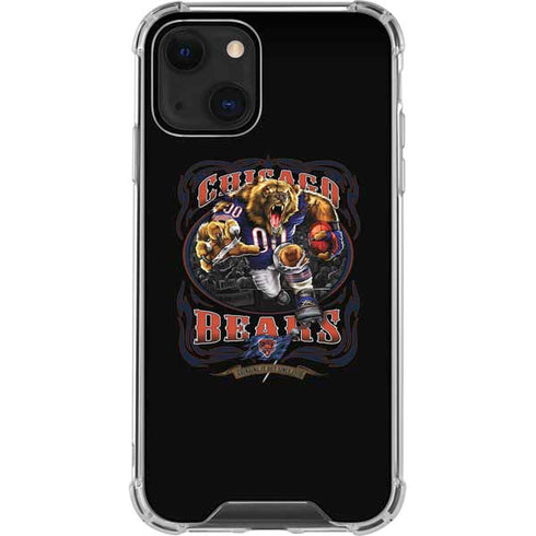 Liquid Blue NFL Chicago Bears Running Back iPhone 14 Plus Clear Case