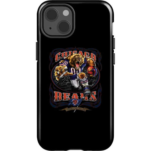 Liquid Blue NFL Chicago Bears Running Back iPhone 15 Impact Case