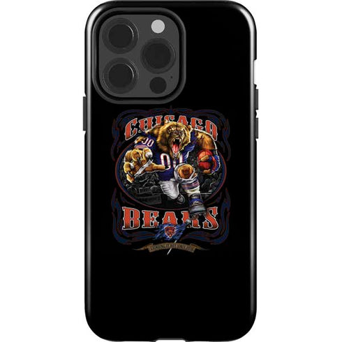 Liquid Blue NFL Chicago Bears Running Back iPhone 15 Pro Impact Case