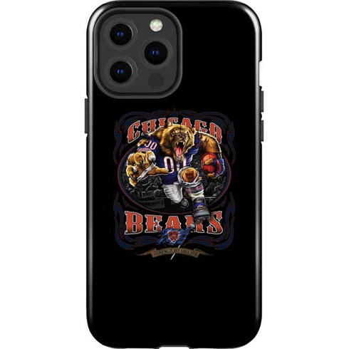 Liquid Blue NFL Chicago Bears Running Back iPhone 15 Pro Max Impact Case