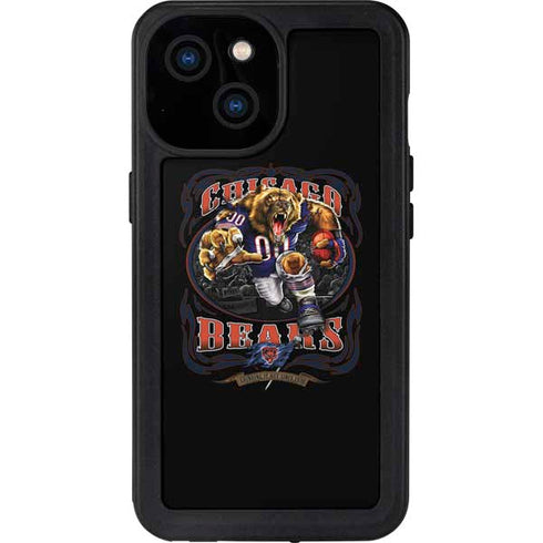 Liquid Blue NFL Chicago Bears Running Back iPhone 15 Waterproof Case