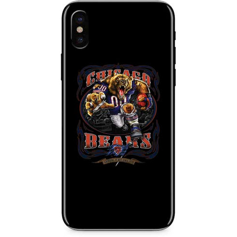 Liquid Blue NFL Chicago Bears Running Back iPhone XS Skin