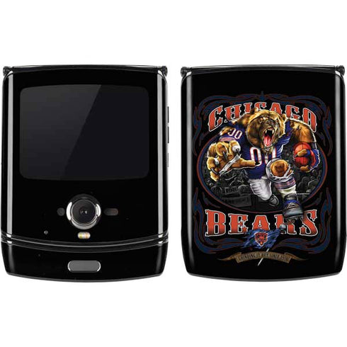 Liquid Blue NFL Chicago Bears Running Back Motorola RAZR Skin