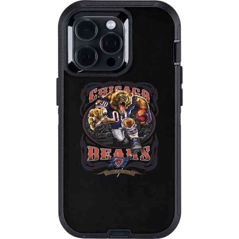 Liquid Blue NFL Chicago Bears Running Back Otterbox Defender iPhone Skin