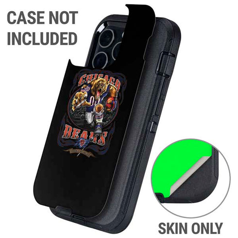 Liquid Blue NFL Chicago Bears Running Back Otterbox Defender iPhone Skin