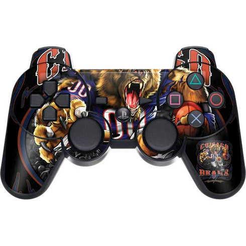 Liquid Blue NFL Chicago Bears Running Back PS3 Dual Shock wireless controller Skin
