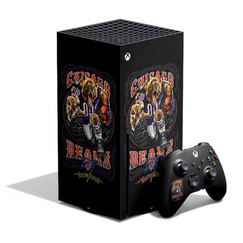 Liquid Blue NFL Chicago Bears Running Back Xbox Series X Bundle Skin
