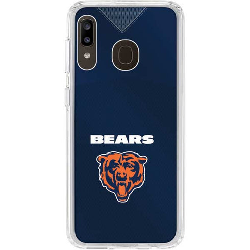 NFL Chicago Bears Team Jersey Galaxy A20 Clear Case