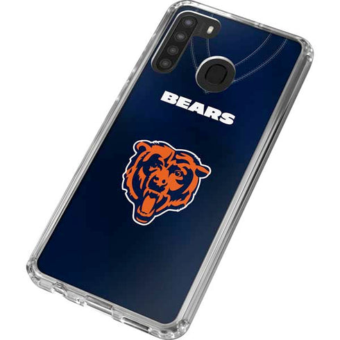 NFL Chicago Bears Team Jersey Galaxy A21 Clear Case