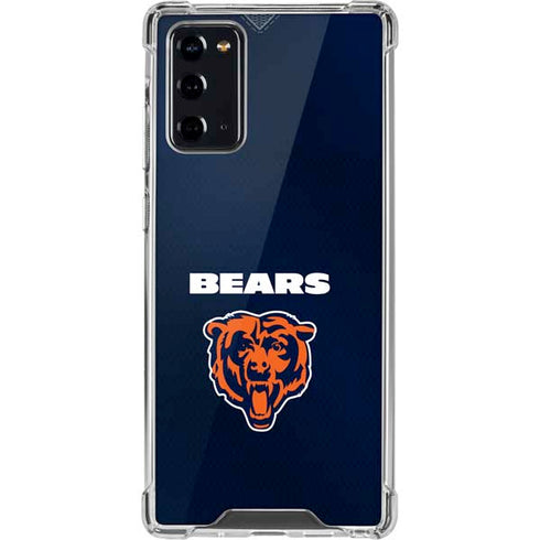 NFL Chicago Bears Team Jersey Galaxy Note20 5G Clear Case