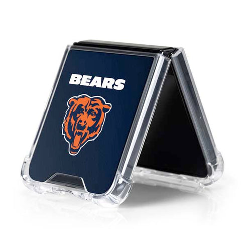 NFL Chicago Bears Team Jersey Galaxy Z Flip5 5G Clear Case