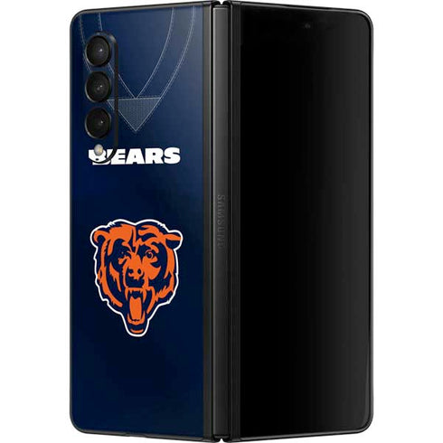 NFL Chicago Bears Team Jersey Galaxy Z Fold3 5G Skin