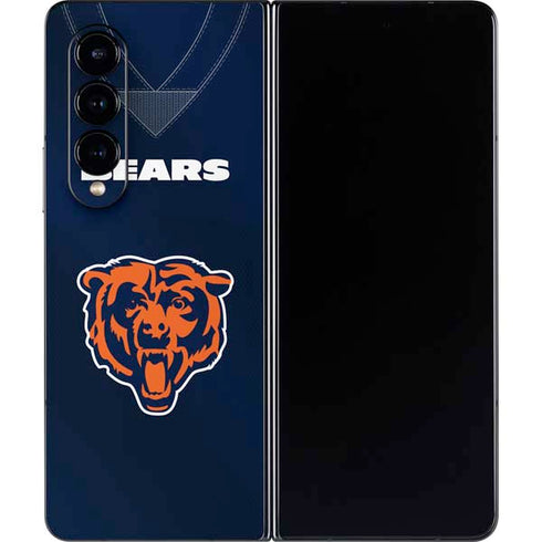 NFL Chicago Bears Team Jersey Galaxy Z Fold4 5G Skin