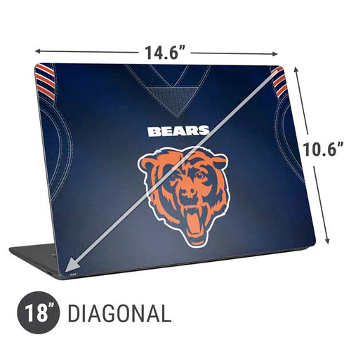 NFL Chicago Bears Team Jersey Universal Laptop 18in (14.6 x 10.6in) Skin