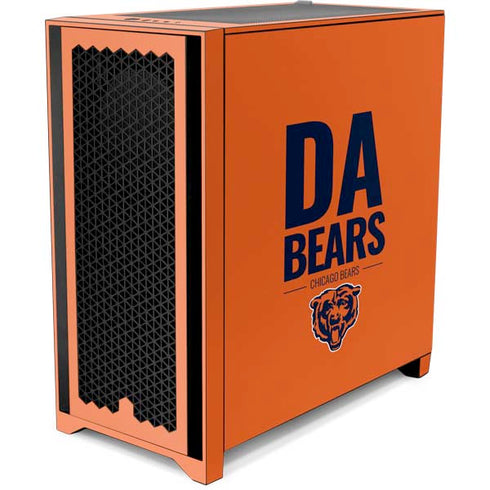 NFL Chicago Bears Team Motto Corsair 4000D Tempered Glass Mid-Tower ATX Case Skin