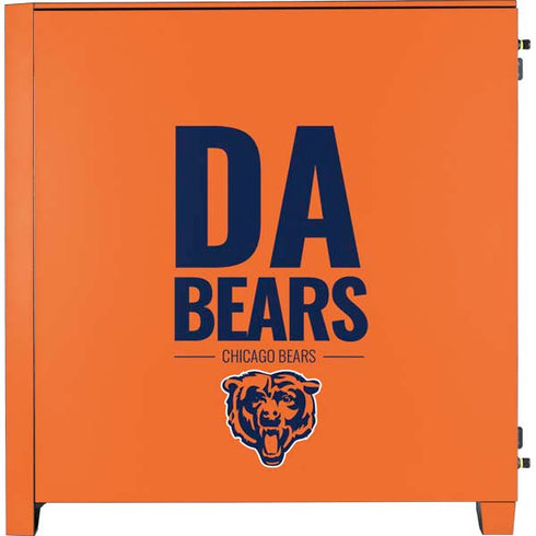 NFL Chicago Bears Team Motto Corsair 4000D Tempered Glass Mid-Tower ATX Case Skin