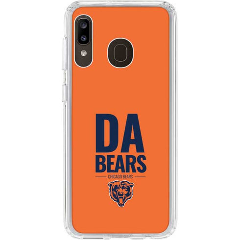 NFL Chicago Bears Team Motto Galaxy A20 Clear Case