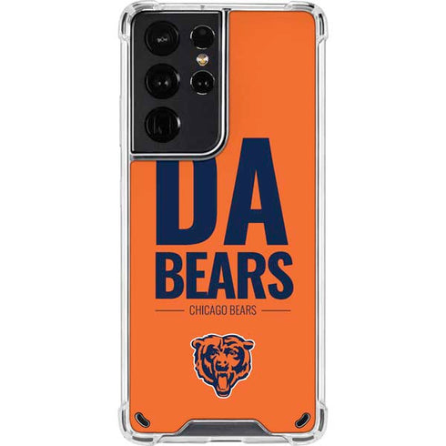 NFL Chicago Bears Team Motto Galaxy S21 Ultra 5G Clear Case