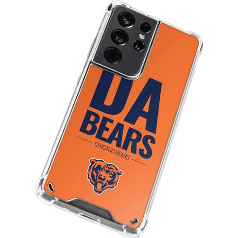 NFL Chicago Bears Team Motto Galaxy S21 Ultra 5G Clear Case
