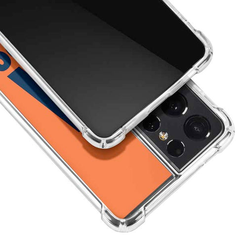 NFL Chicago Bears Team Motto Galaxy S21 Ultra 5G Clear Case