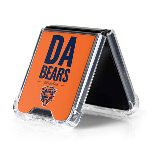 NFL Chicago Bears Team Motto Galaxy Z Flip5 5G Clear Case