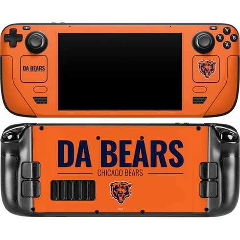 NFL Chicago Bears Team Motto Steam Deck Handheld Gaming Computer Skin
