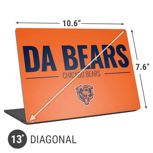 NFL Chicago Bears Team Motto Universal Laptop 13in (10.6 x 7.6in) Skin