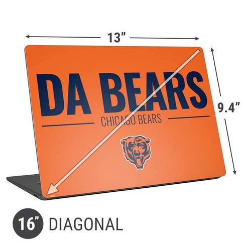 NFL Chicago Bears Team Motto Universal Laptop 16in (13 x 9.4in) Skin