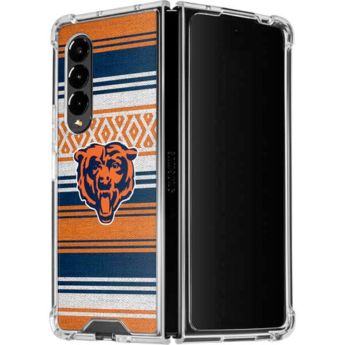 NFL Chicago Bears Trailblazer Galaxy Z Fold4 5G Clear Case