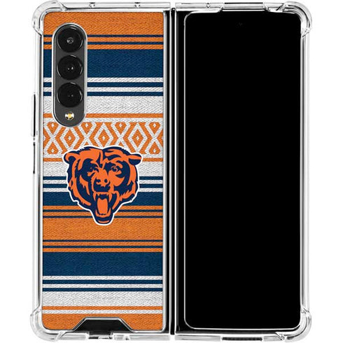 NFL Chicago Bears Trailblazer Galaxy Z Fold4 5G Clear Case