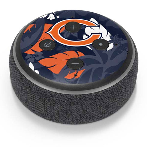 NFL Chicago Bears Tropical Print Amazon Echo Dot Skin