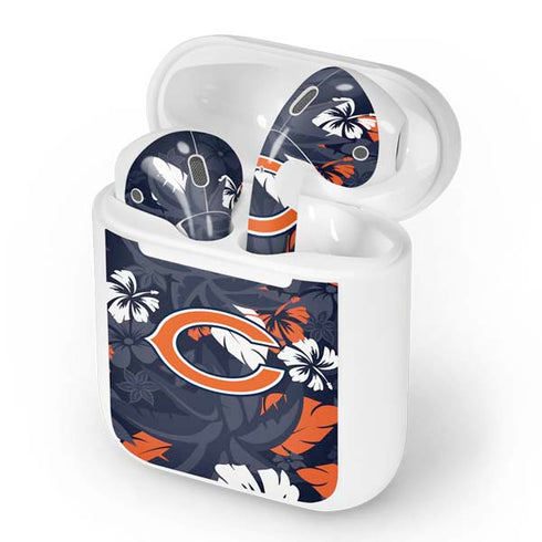 NFL Chicago Bears Tropical Print Apple AirPods Skin