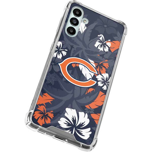 NFL Chicago Bears Tropical Print Galaxy A13 5G Clear Case