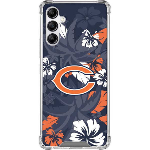 NFL Chicago Bears Tropical Print Galaxy A14 5G Clear Case