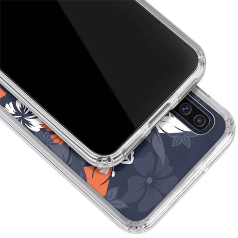 NFL Chicago Bears Tropical Print Galaxy A50 Clear Case