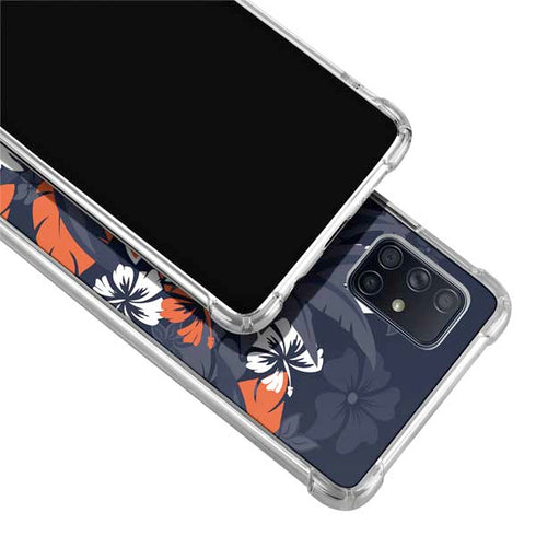 NFL Chicago Bears Tropical Print Galaxy A51 5G Clear Case