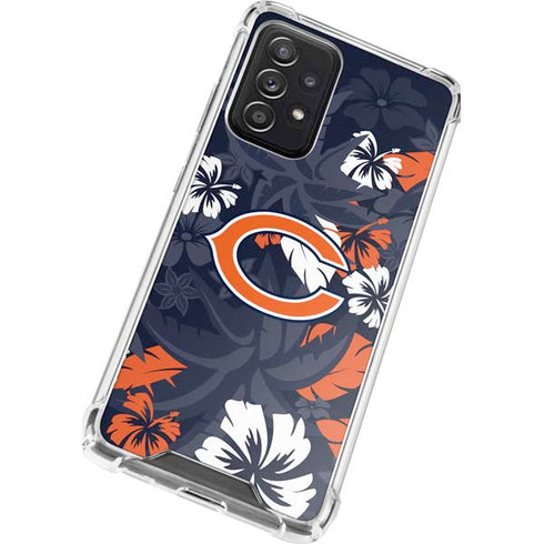 NFL Chicago Bears Tropical Print Galaxy A52 5G Clear Case