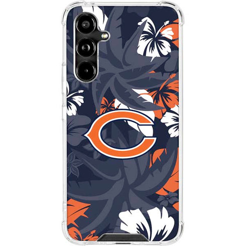 NFL Chicago Bears Tropical Print Galaxy A54 5G Clear Case
